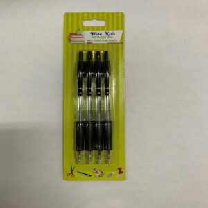 WISE KIDS 4PC RUBBER GRIP PEN