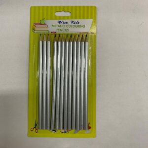 WISE KIDS METALLIC 12PC COLOUR PENCIL SET