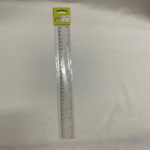 WISE KIDS 30CM CLEAR PLASTIC RULER