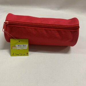 WISE KIDS RED ROUND PENCIL CASE