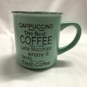 CAPPUCCINO MUG TEAL