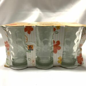 6 PC BUBBLE GLASS SET