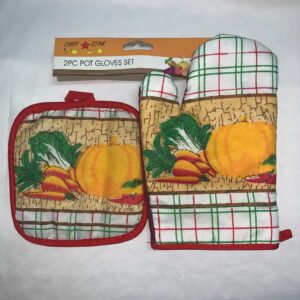 CHEF STAR 2PC OVEN GLOVE SET