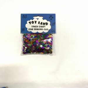 TOYLAND 1 PACK CRAFT STAR SEQUINS 30G