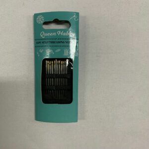 QUEEN HABBY SELF-THREADING NEEDLES 12PC