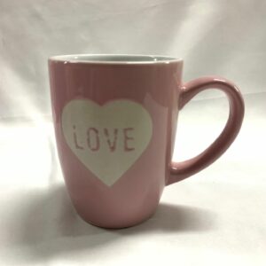 LOVE COFFEE MUG PINK