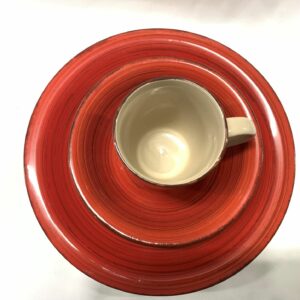RED DINNER SET 12PC