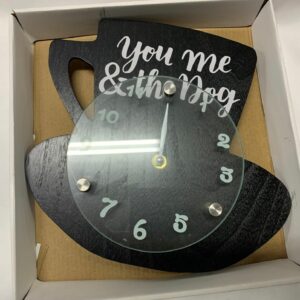 ‘YOU, ME & THE DOG’ WALL CLOCK