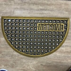 GOLD RUBBER “WELCOME” MAT