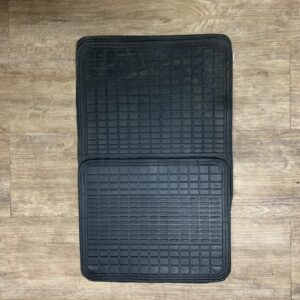 RUBBER CAR MATS 4PC BLACK
