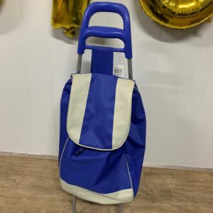 BLUE THICK STRIPE TROLLEY BAG
